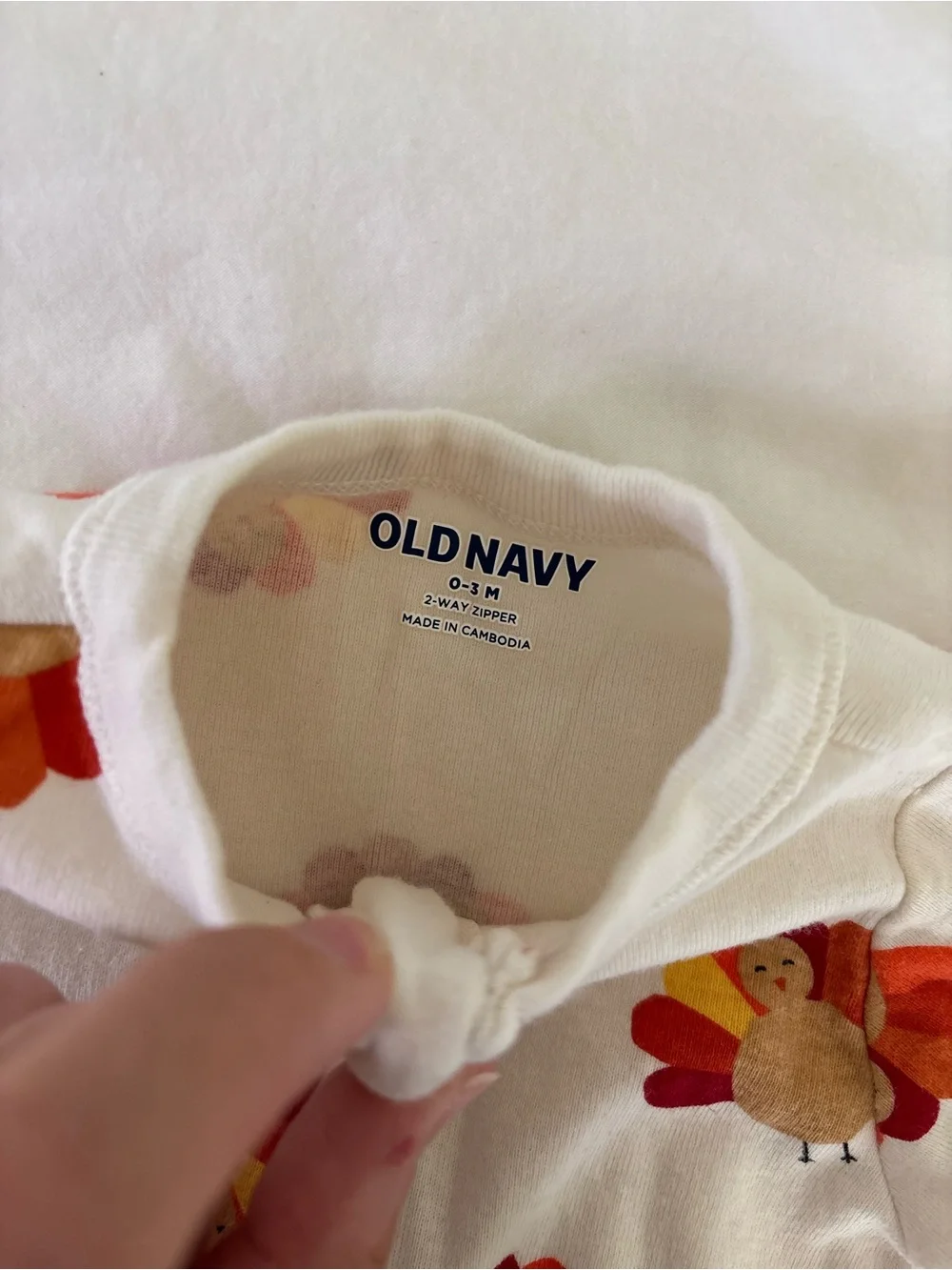Old Navy Thanksgiving Turkey Footie Pajamas